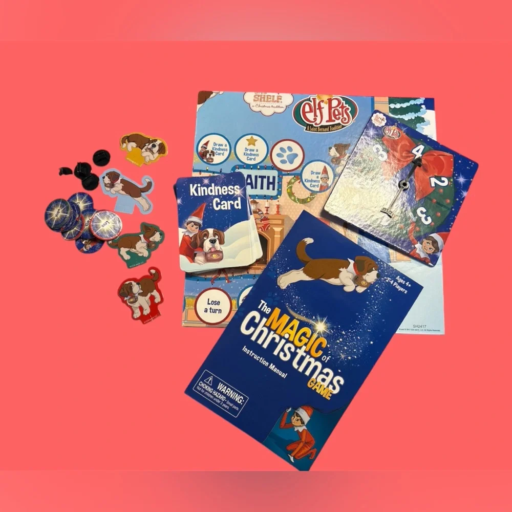 Elf Pets‎ The Magic of Christmas Board Game Ages 4+ Complete Pressman 2017 EUC